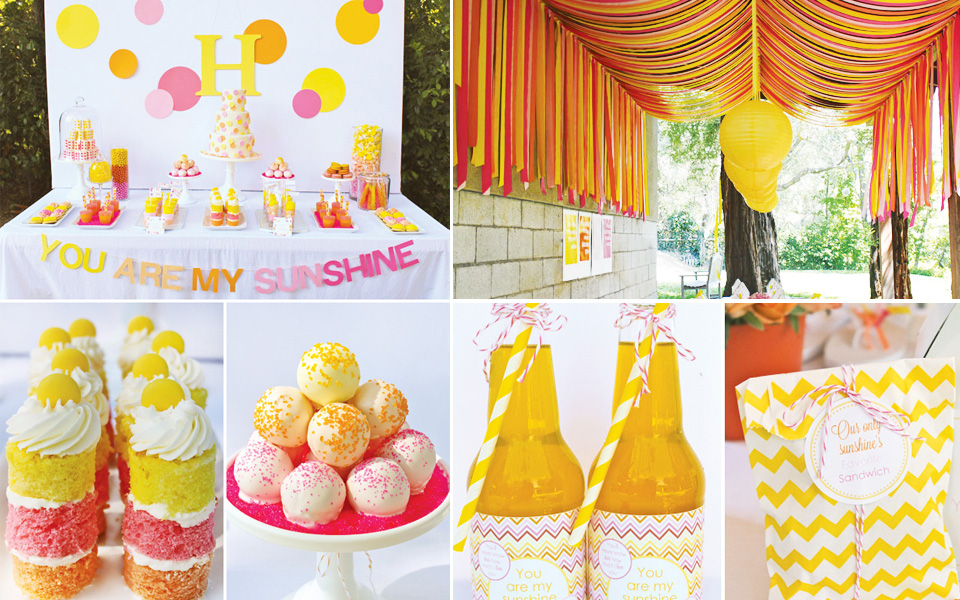 Plan your baby shower with summer in mind!  Think fun, summer themes to keep your baby shower and personalized baby gifts bright and sunshiny! | Petite Lemon