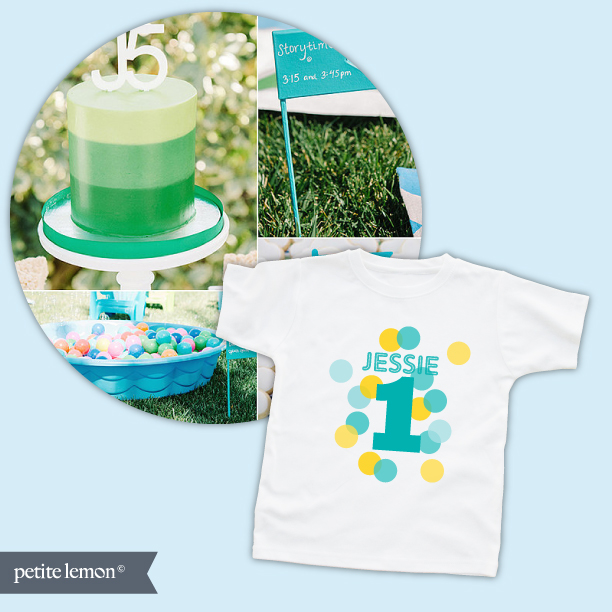 We turned to Pop Sugar Mom's for a few 1st Birthday Boy Party ideas.  Of course, we have them paired with our favorite personalized 1st birthday shirts.  See which party ideas go with what shirts! | Petite Lemon